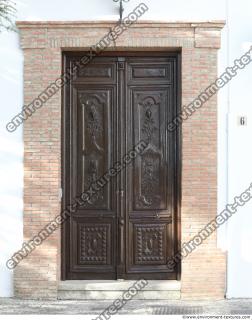 wooden double doors ornate 0002